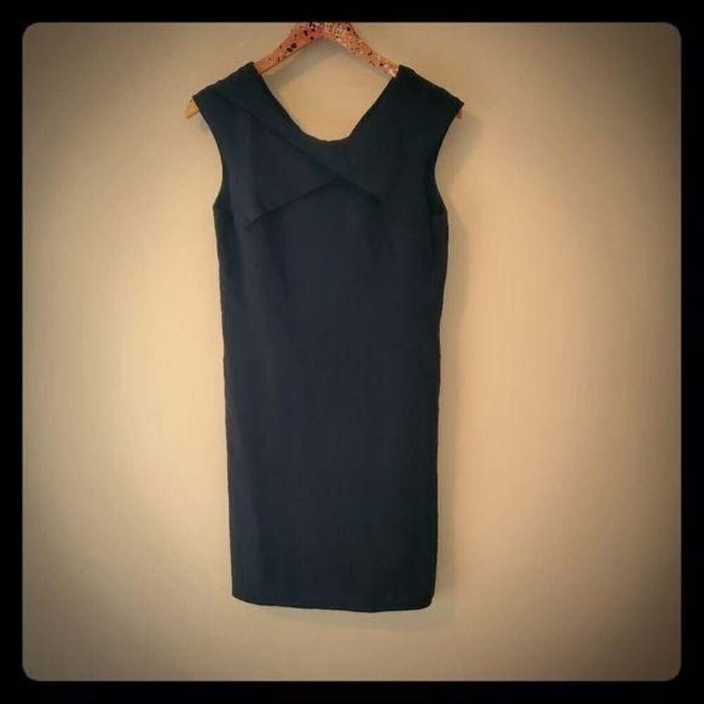 Helmut lang womens black zip dress size